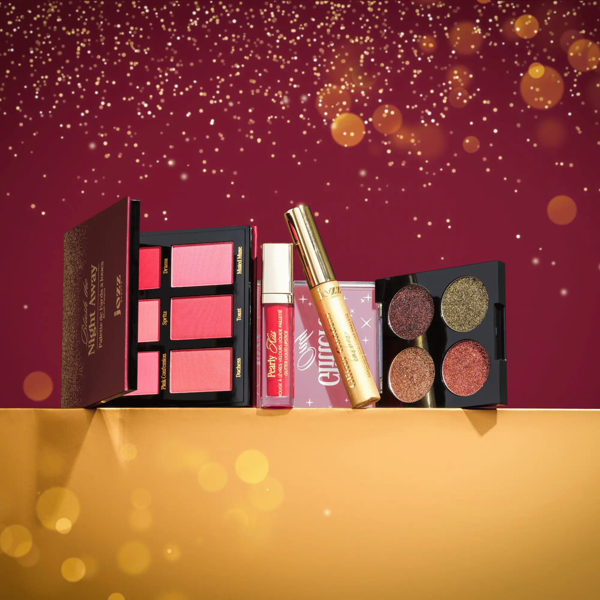 Prête à faire rougir vos joues ? La palette Blush the Night Away sublime votre teint avec 6 teintes vibrantes au fini velouté. Du rose nude au corail chaud, en passant par des nuances plus framboise, terracotta et pêche rosée, chaque teinte a été pensée pour flatter toutes les carnations et s’adapter à toutes vos envies.