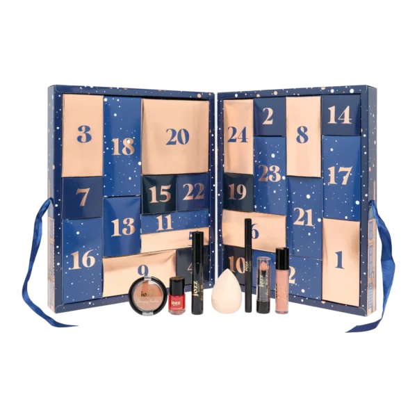 Le compte à rebours est lancé ! Découvrez les 24 belles suprises beauté qui se cachent derrière les cases de ce Calendrier 100% maquillage. Des palettes de fards à paupières aux gloss : libérez un peu de magie à chaque ouverture avant le Jour-J ! Saurez-vous être patient(e) ?