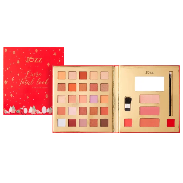 Un large choix de fards à paupières dans un format compact pratique pour emmener partout avec vous : ce Livre Total Look avec son grand miroir intérieur sera votre meilleur allié pour réaliser un grand nombre de looks, des plus naturels aux plus festifs.
