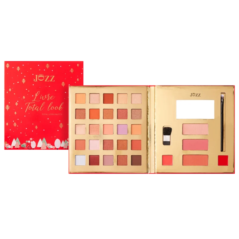 Un large choix de fards à paupières dans un format compact pratique pour emmener partout avec vous : ce Livre Total Look avec son grand miroir intérieur sera votre meilleur allié pour réaliser un grand nombre de looks, des plus naturels aux plus festifs.