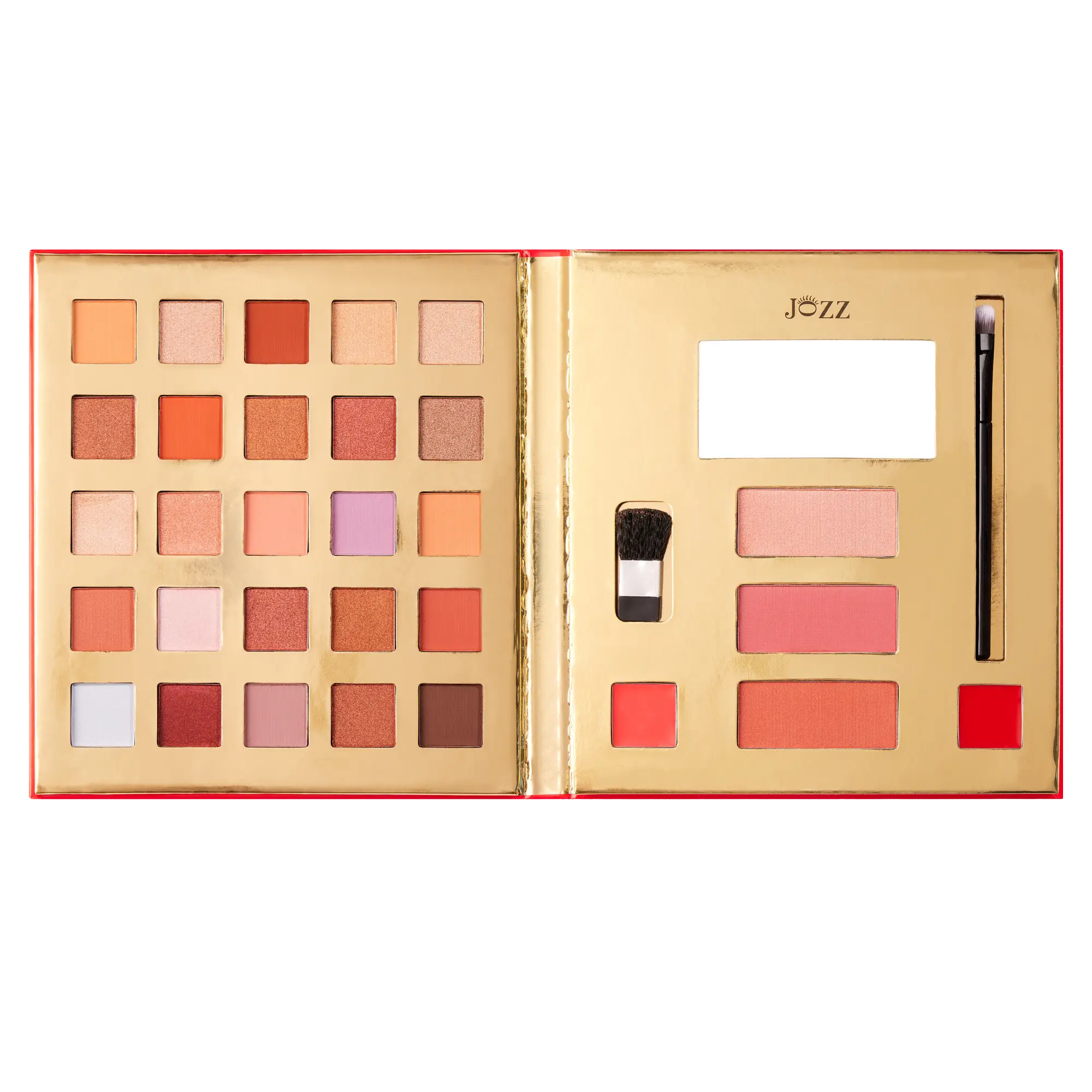 Un large choix de fards à paupières dans un format compact pratique pour emmener partout avec vous : ce Livre Total Look avec son grand miroir intérieur sera votre meilleur allié pour réaliser un grand nombre de looks, des plus naturels aux plus festifs.