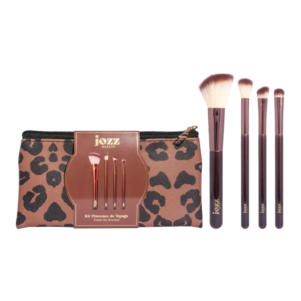 Emportez votre routine maquillage partout avec vous grâce au Kit pinceaux de voyage Earthly Paradise.