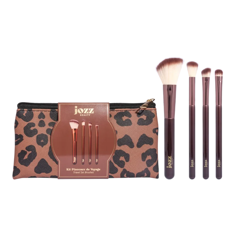Emportez votre routine maquillage partout avec vous grâce au Kit pinceaux de voyage Earthly Paradise.
