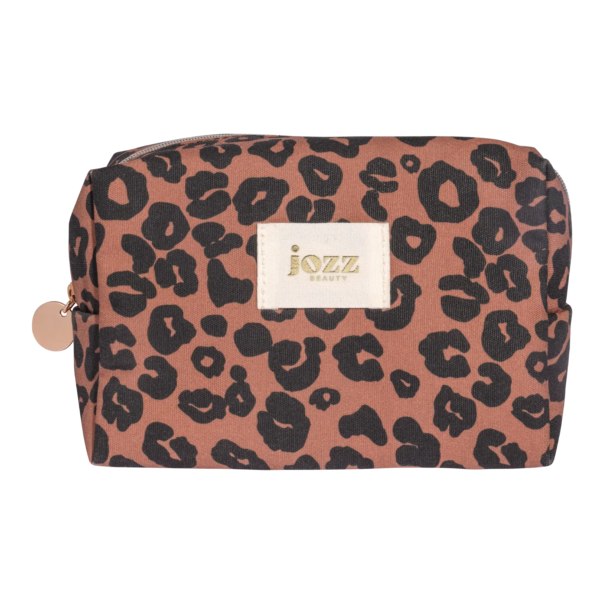 Adoptez la trousse de maquillage Savana au motif léopard indémodable, véritable signature de la collection Earthly Paradise.